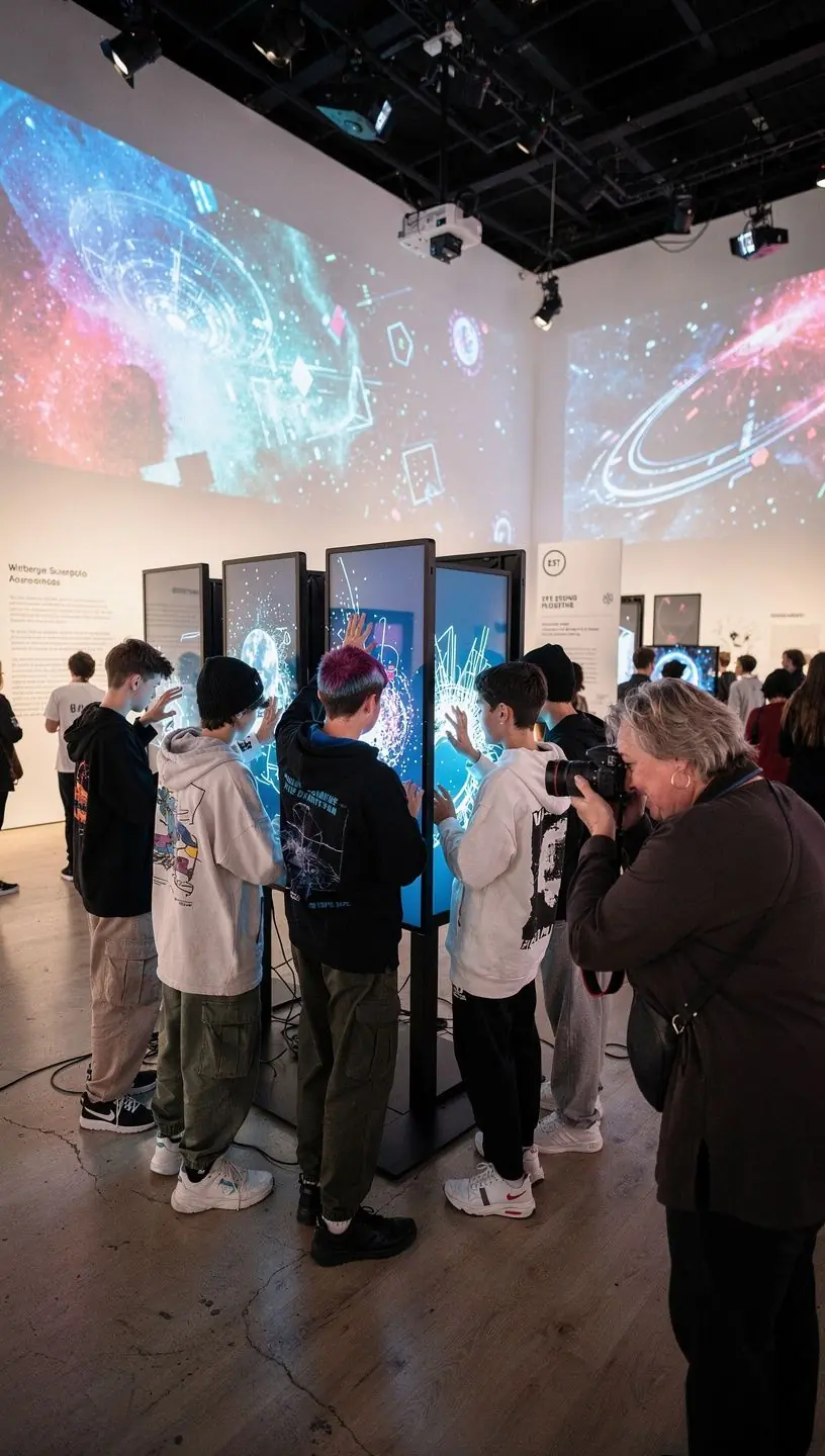 Art exhibition showcasing local artists reflecting cultural identity.