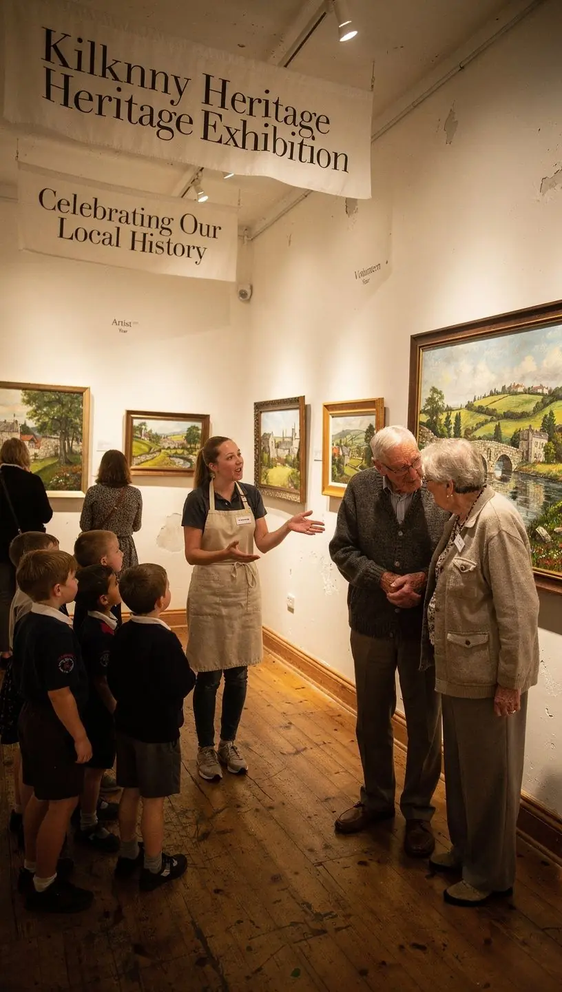 Art exhibitions showcasing diverse styles and artists.