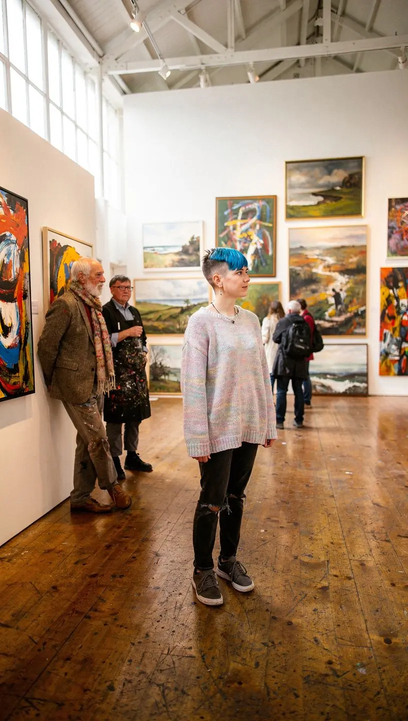 Engaging art exhibition showcasing local artists' work.